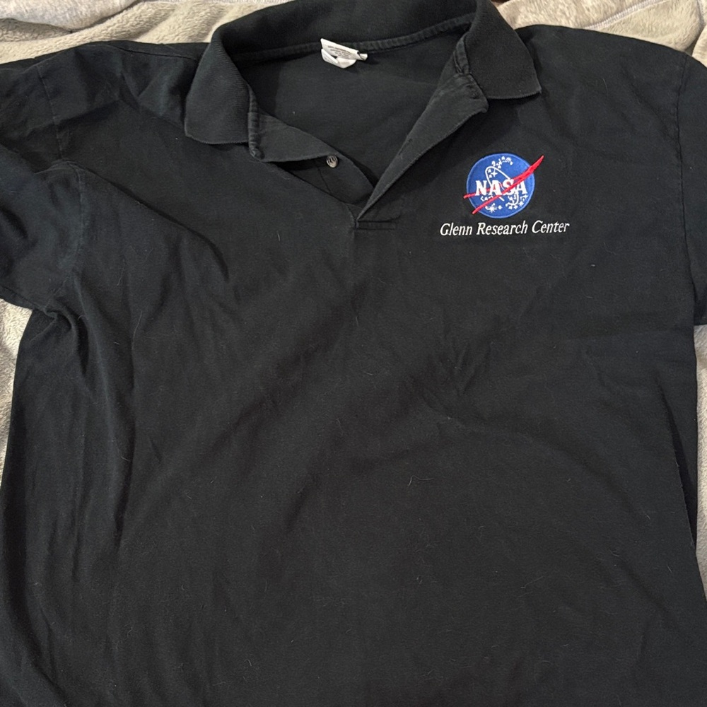 Glenn Research Center Black Polo Shirt